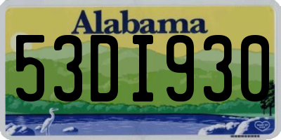 AL license plate 53DI930