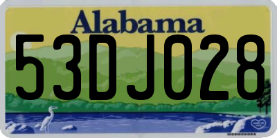 AL license plate 53DJ028