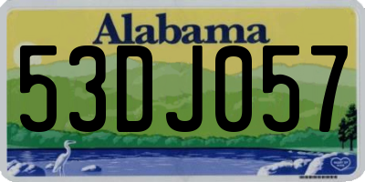 AL license plate 53DJ057