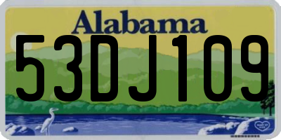 AL license plate 53DJ109