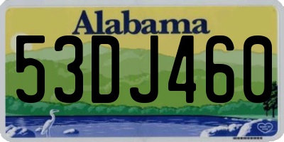 AL license plate 53DJ460