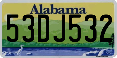 AL license plate 53DJ532
