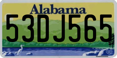 AL license plate 53DJ565