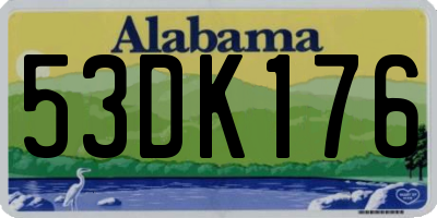 AL license plate 53DK176