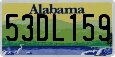AL license plate 53DL159