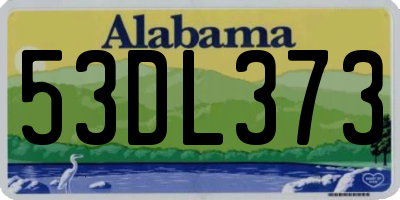 AL license plate 53DL373