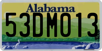AL license plate 53DM013