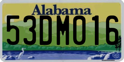 AL license plate 53DM016