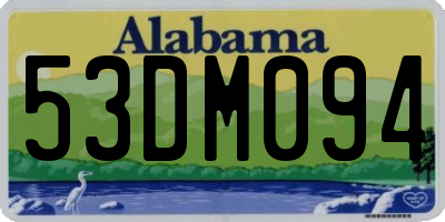 AL license plate 53DM094
