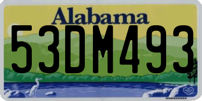 AL license plate 53DM493