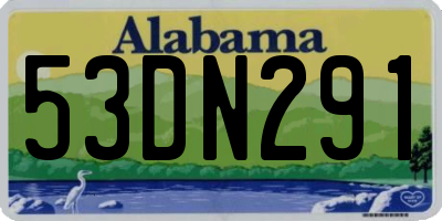AL license plate 53DN291