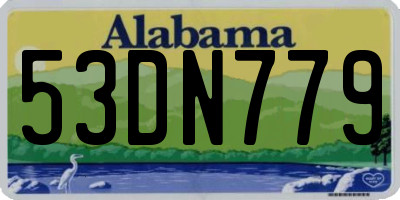 AL license plate 53DN779