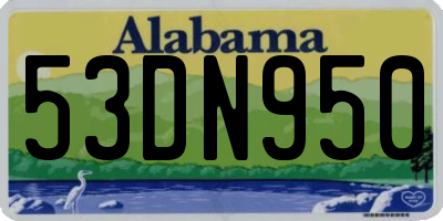 AL license plate 53DN950