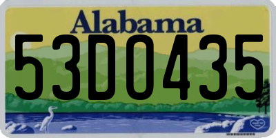 AL license plate 53DO435