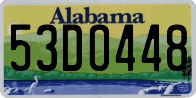 AL license plate 53DO448