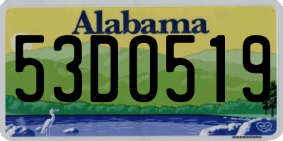 AL license plate 53DO519