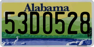 AL license plate 53DO528