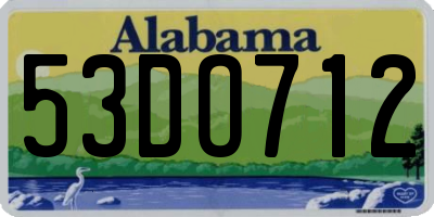 AL license plate 53DO712