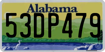 AL license plate 53DP479
