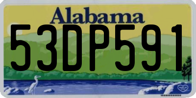 AL license plate 53DP591