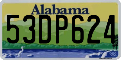 AL license plate 53DP624