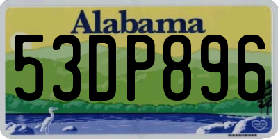 AL license plate 53DP896