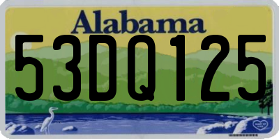AL license plate 53DQ125