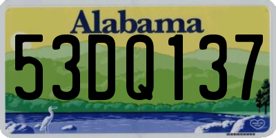 AL license plate 53DQ137