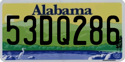 AL license plate 53DQ286