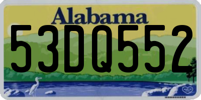 AL license plate 53DQ552