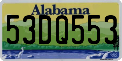 AL license plate 53DQ553