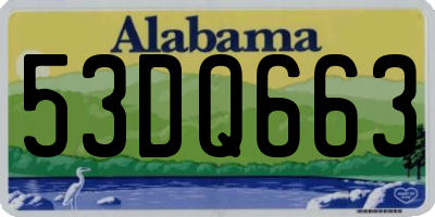 AL license plate 53DQ663