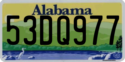 AL license plate 53DQ977