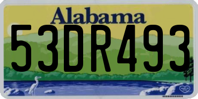 AL license plate 53DR493