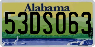 AL license plate 53DS063
