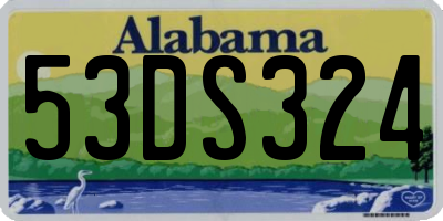 AL license plate 53DS324