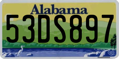 AL license plate 53DS897