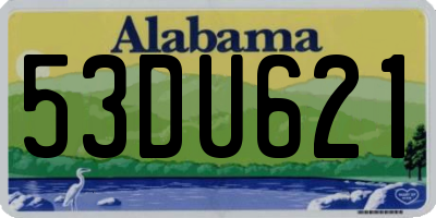 AL license plate 53DU621