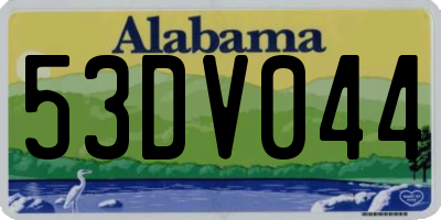 AL license plate 53DV044