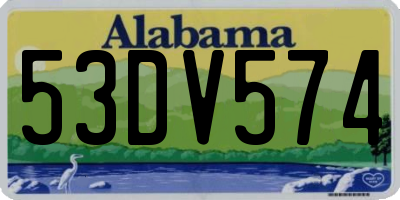 AL license plate 53DV574