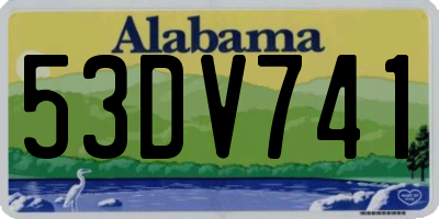 AL license plate 53DV741