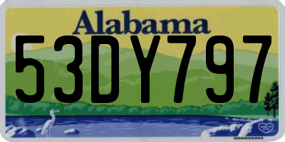AL license plate 53DY797
