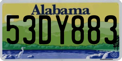 AL license plate 53DY883