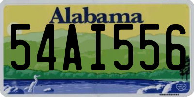 AL license plate 54AI556