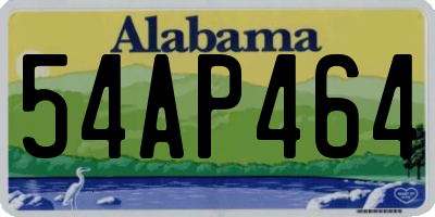 AL license plate 54AP464