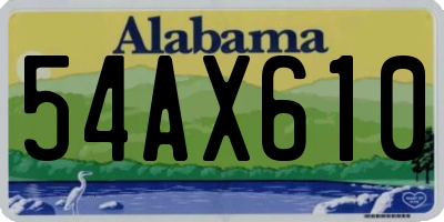 AL license plate 54AX610