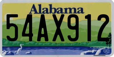 AL license plate 54AX912
