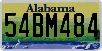 AL license plate 54BM484