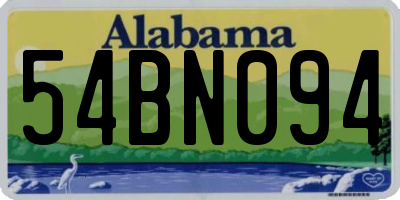 AL license plate 54BN094