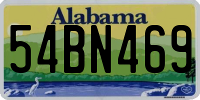 AL license plate 54BN469